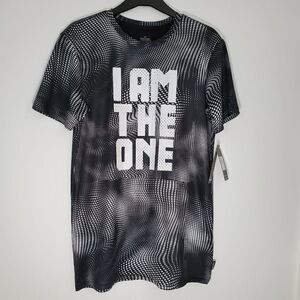 SPALDING boys' performance t-shirt XL 18/20 Black & White